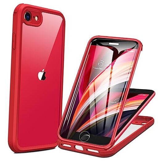 iPhone SE 2022 & 2020 Case, iPhone 8 Case [Built-in Glass iPhone SE/8 4.7