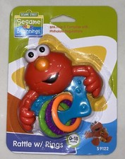 New Sesame Street Elmo Baby Rattle Toy