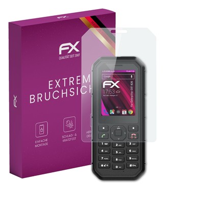 atFoliX Glasfolie für Caterpillar CAT B26 Displayfolie 9H Schutzpanzer