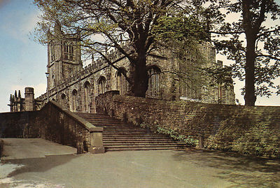 AK Lancaster Prory & Pfarrkirche St. Mary's von der Stufe unbespielt  