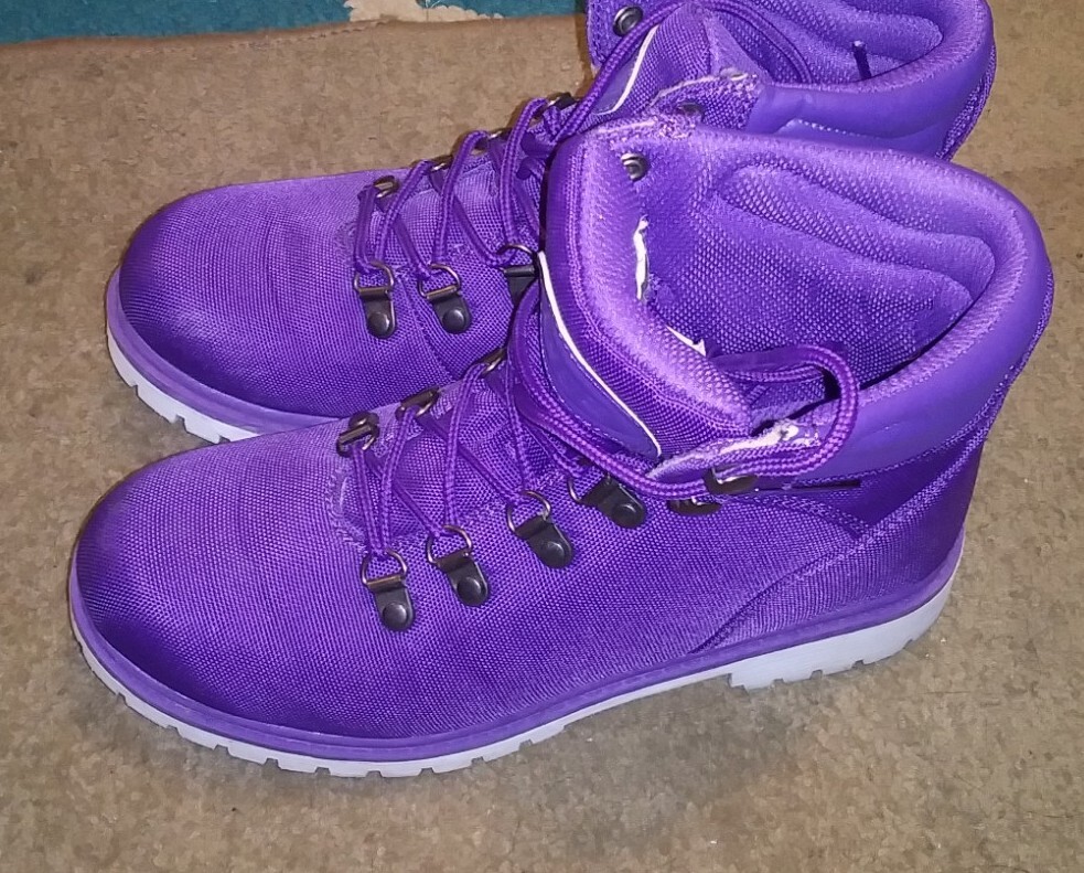 Lugz Grotto II Fashion Combat Boots Purple Women's 7M Worn Once eBay
