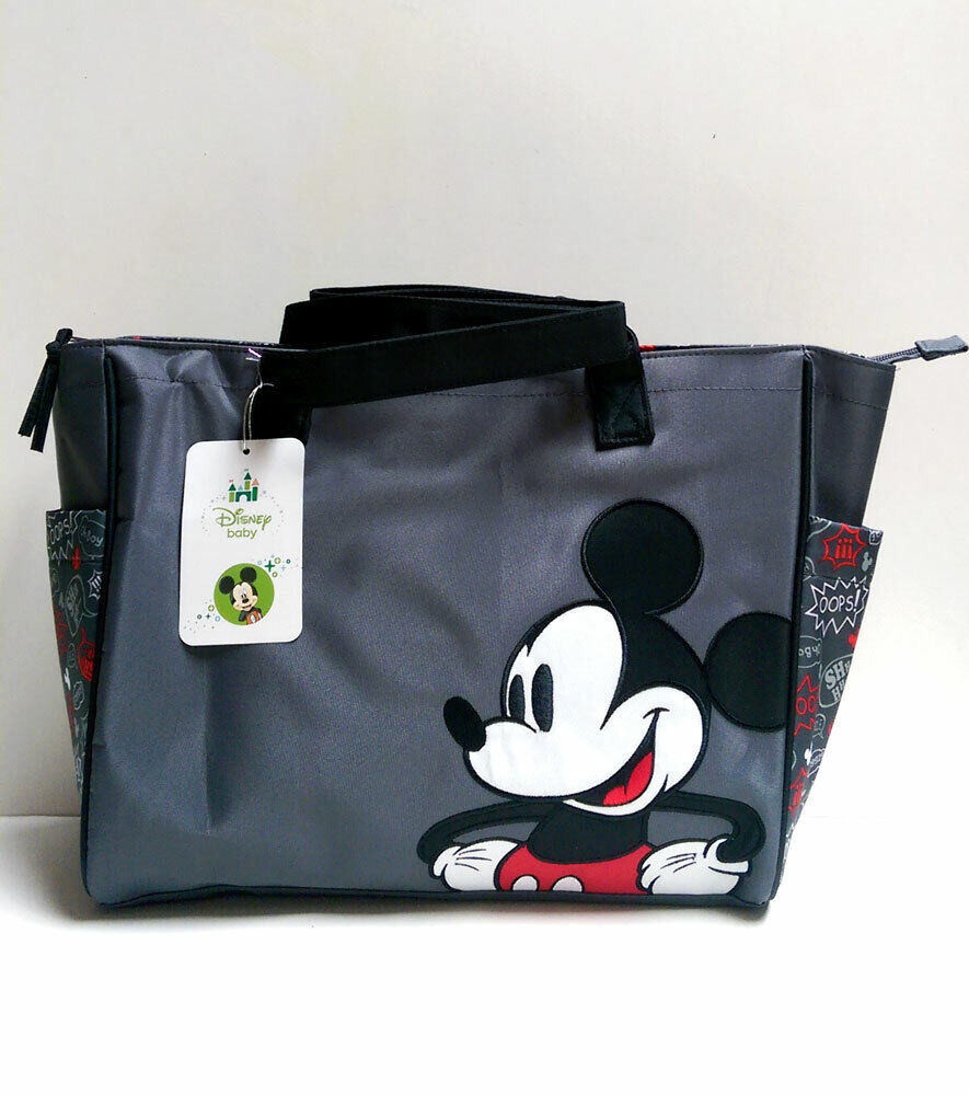 Disney Mickey Shoulder Bag Tote Mom Diaper Bag with Insulated Baby