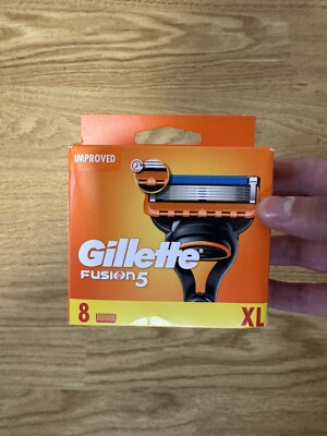 Gillette Fusion 5 XL Klingen 8er Pack Kartuschen Microfin Guard Brandneu Original