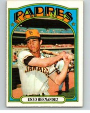 1972 O-Pee-Chee Baseball #7 Enzo Hernandez  San Diego Padres V66030
