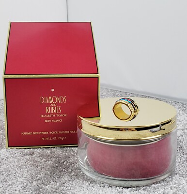 Elizabeth Taylor Diamonds And Rubies Perfumed Body Powder 5.3 OZ Vintage