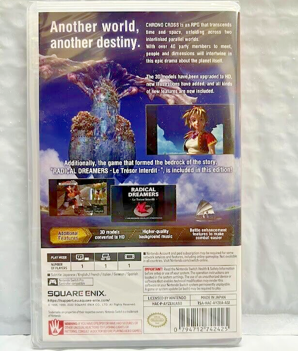 Chrono Cross The Radical Dreamers Edition - Nintendo Switch - New, Factory  Seal