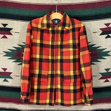Vintage 1970s Swandri Wool/Cashmere Mackinaw Jacket - Plaid Shacket - Men’s M