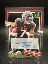 2023 Panini Clearly Donruss 23/25 The Rookies Bijan Robinson RC Auto