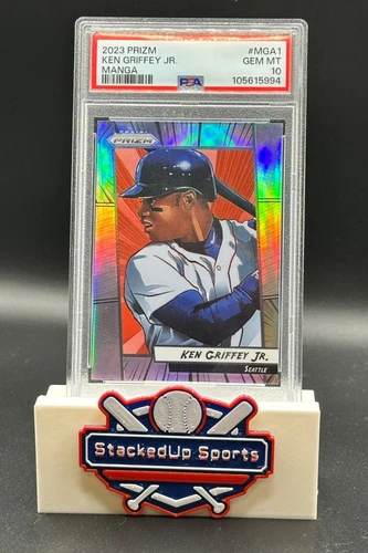 2023 Panini Prizm Ken Griffey Jr. Manga Prizm SSP Case Hit Mariners #MGA1 PSA 10