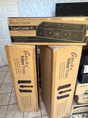 GoldenEar Complete Home Theater Bundle   Triton Three Towers + SuperCenter XL +