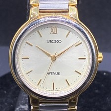 SEIKO AVENUE 31mm Mens Watch Quartz Gold Roma...