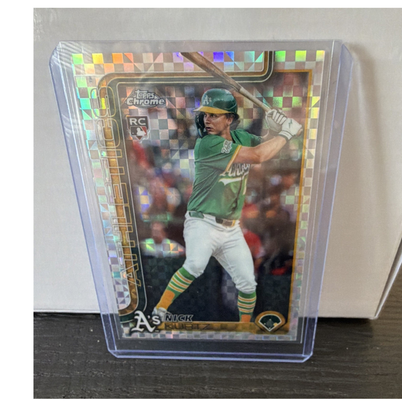 Topps 2025 Chrome Update X-Fractor Nick Kurtz Athletics #USC178 (Rookie)