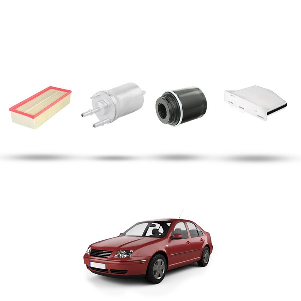 Hoffcar Wartungskit - 4 Filter Kompatibel Mit Vw Jetta Iv (162) 1.4 Tsi 118KW-image