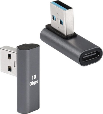 USB 3.1 auf Typ C 90° Adapter 10Gbps Datenübertragung 2er Pack