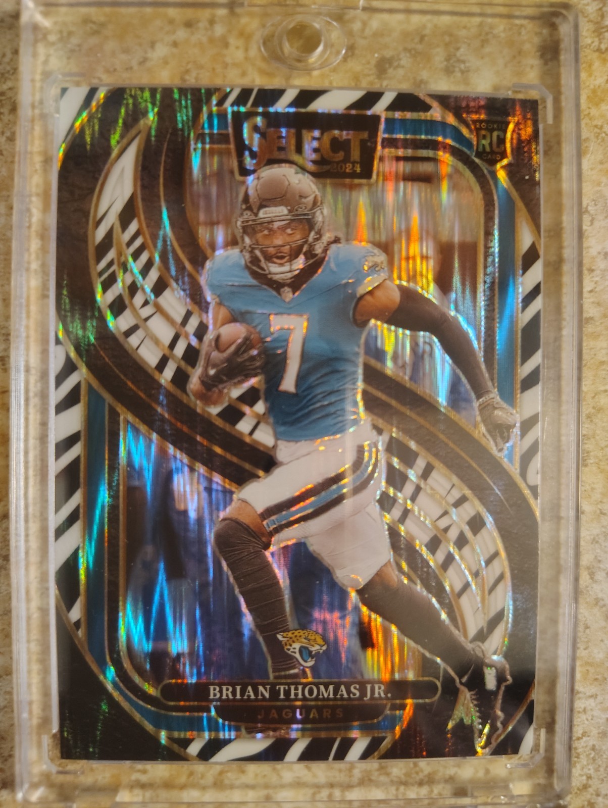 2024 Select Brian Thomas Jr. RC PREMIER ZEBRA  PRIZM SSP #143 Jaguars Rookie