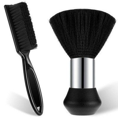 2 Pcs Barber Neck Duster Brush Hair Cutting Cleaning Hairbrush Styling Tool