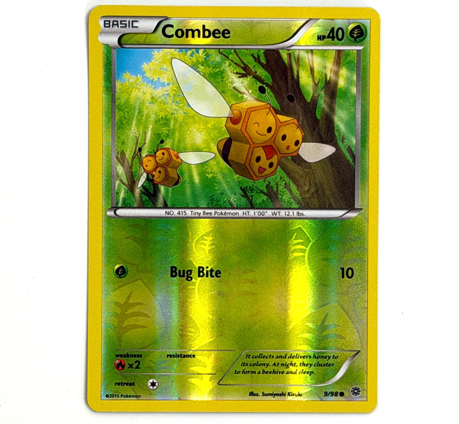 Combee XY Ancient Origins Pokemon TCG 9/98 Reverse Holo NM-SP Common Grass 2015