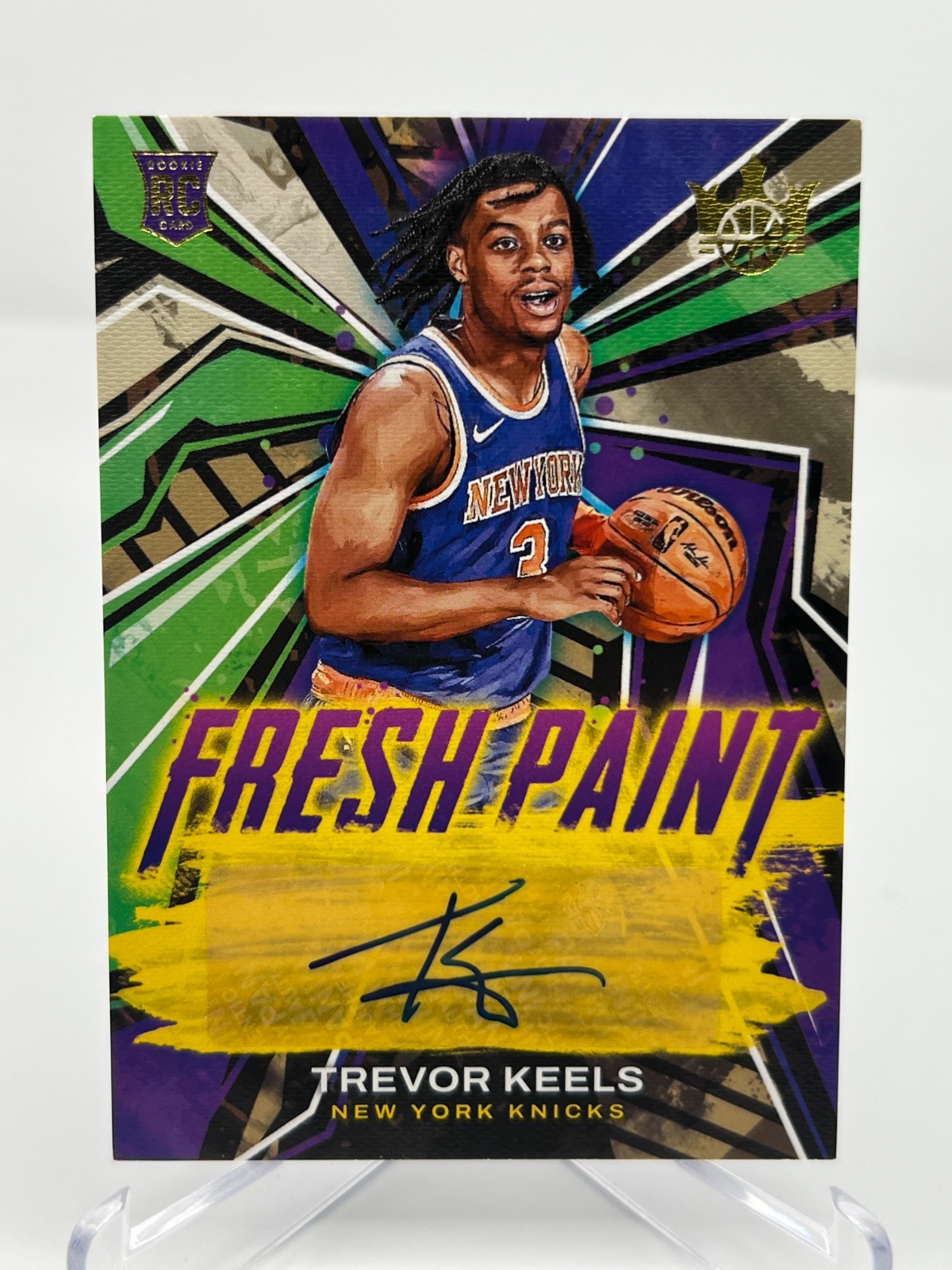 2022-23 PANINI COURT KINGS TREVOR KEELS RC 116/199 FRESH PAINT AUTOGRAPH FP-TKN