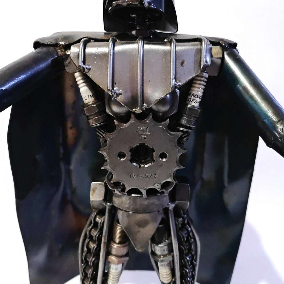 Darth Vader Star Wars Scrap Metal Weld Sculpture Art Statue 16" Large Handmade - Image 3 of 4