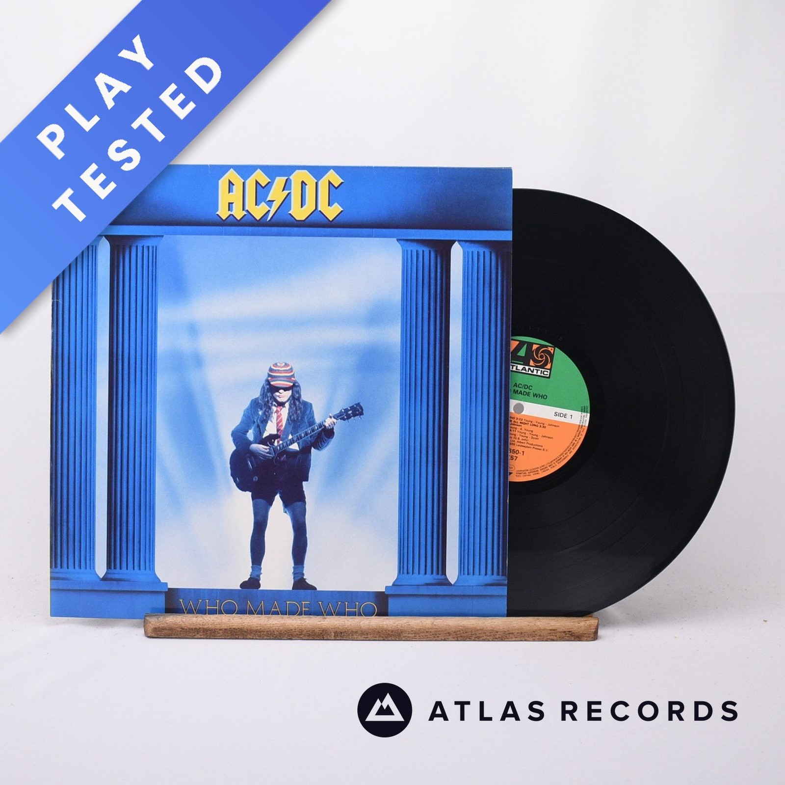 AC/DC Who Made Who A3x B² LP Album Vinyl Record 1986 WX 57 Atlantic - EX/EX