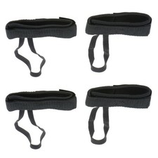 2 Pairs Black  Fin Savers Tethers Leashes Flippers Swim Dive Fin