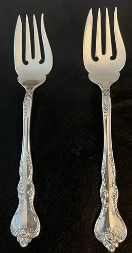 2 Reed & Barton Savannah — Sterling Silver — Salad Fork (6.25")