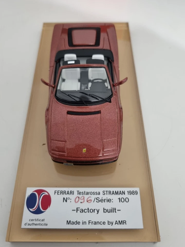 AMR - Ferrari Testarossa Straman 1989- Factory Built Édition Limitée 100ex - Photo 2/4