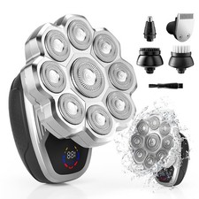 9D Head Shavers for Bald Men, 5-in-1 Electric Razor bawldy 9.0 Ultra Groomie .