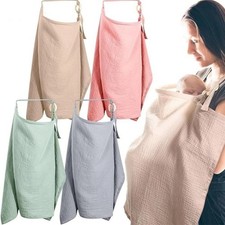 Cotton Nursing Cover Set Breathable Breastfeeding Shawl Anti-Exposure Nursing US