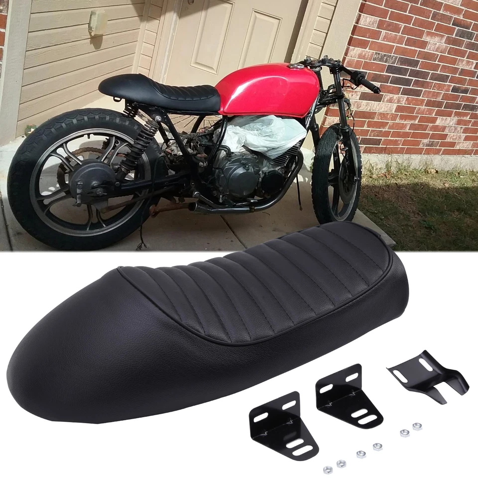 Sillín retro Café Racer Seat Hump para Honda CL100 CL175 CL200 CL350 CL360 CL450 Foto 3 de 4