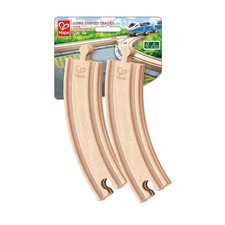Hape E3777 lange Kurvenschienen (4er Pack) f&uuml;r Holzeisenbahn