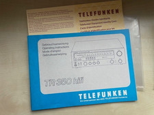 Telefunken TR 350 hifi Gebrauchsanweisung LMK/AM Kabel