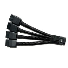 Image of Replacement 12VHPWR 12+4Pin PCIE 5.0 to 4x8Pin (6+2P) Power Cable 10cm Braided
