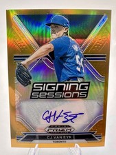 2021 Panini Prizm Draft Picks - Signing Sessions CJ Van Eyk Gold Prizm /10 
