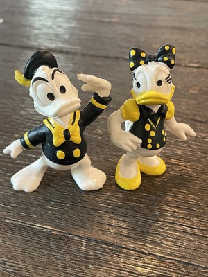 Yellow/Black 1986 Bullyland Donald And Daisy Duck Disney West Germany 2.5 Inch