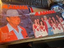 Alabama vintage football programs (2) 1978 Bear Bryant covers