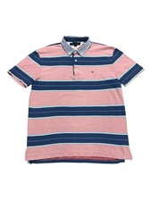 Tommy Hilfiger Poloshirt Rosa Mit Streifen Herren Größe L