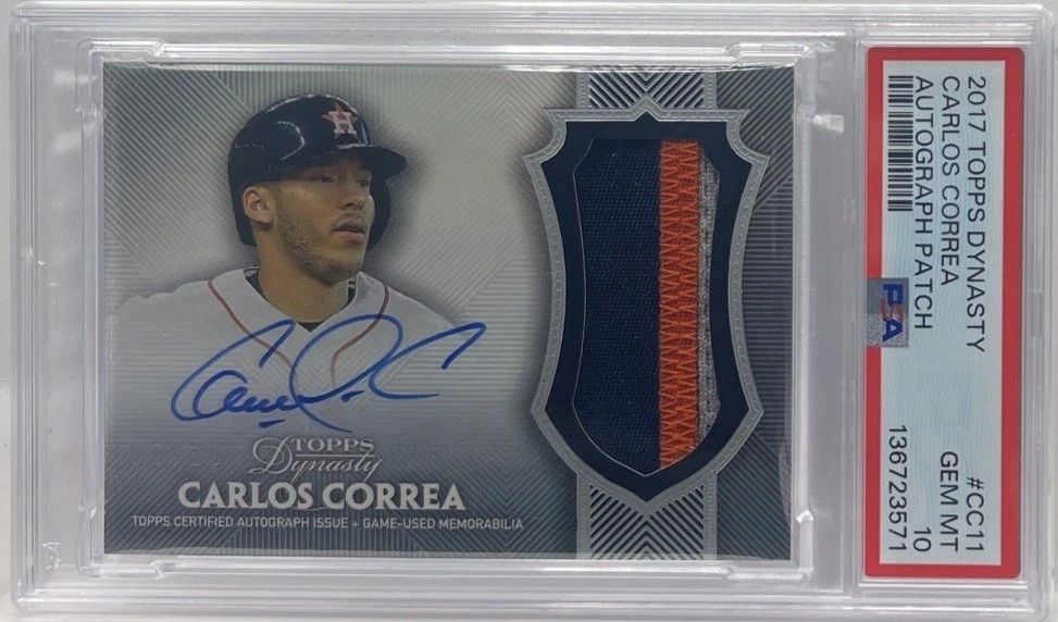 Carlos Correa Professional Sports Authenticator (PSA) Baseball