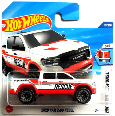 Hot Wheels 2020 RAM 1500 Rebel weiß/rot 2025 HW First Response 3/5 OVP