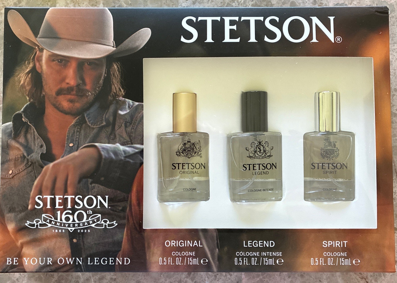 Stetson Original, Spirit and Legend Cologne 3-Piece Gift Set