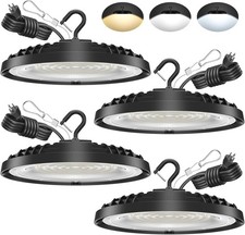 240W UFO LED High Bay Light 4 Pack w/ 3-Color Temperature