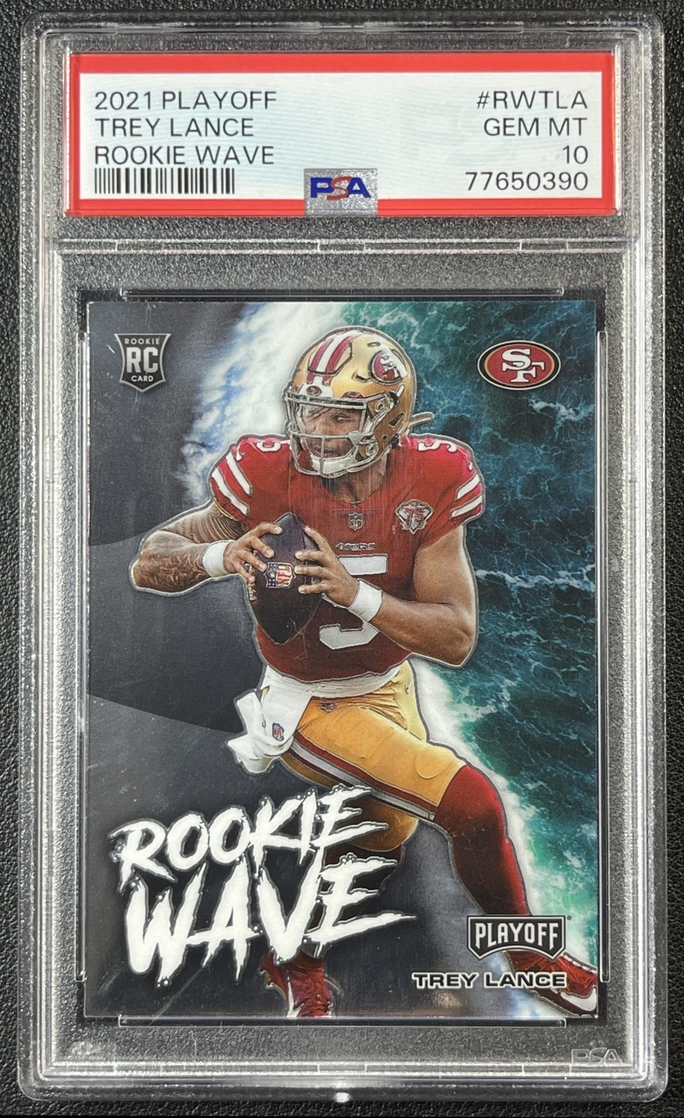 Trey Lance Panini Playoff Rookie Wave #RWTLA Base