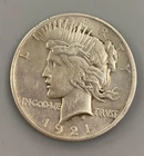 1921 US 90% Silver Peace $1 cleaned key-date L25308