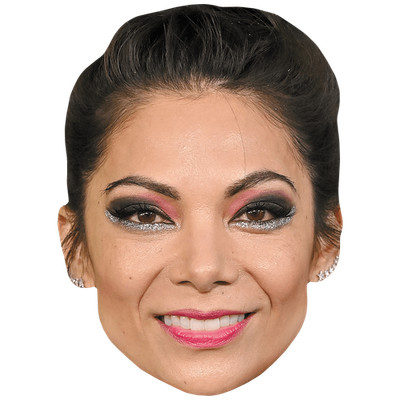 Ginger Gonzaga (Make Up) Celebrity Mask, Flat Card Face, Fancy Dress Mask