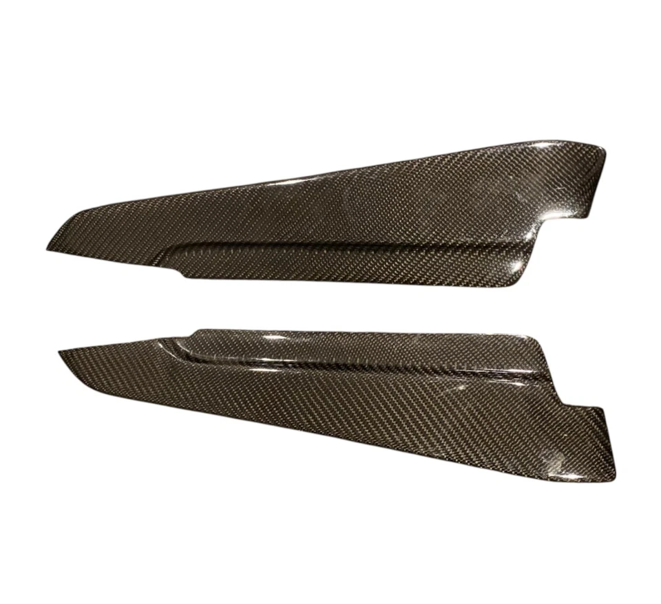 Juego de labios divisores Canard parachoques trasero fibra de carbono real BMW M3 E90 E92 E93 08-13 Foto 3 de 4