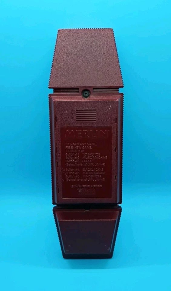 1978 MERLIN The Electronic Wizard Parker Brothers jogo não funciona reparo de peças - Imagem 2 de 4