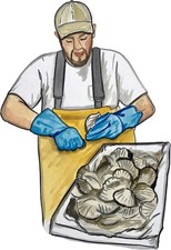 Oyster Shucker High Quality Vinyl Decal Sticker - Car Truck Tumbler Cooler