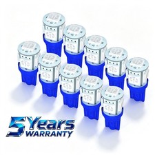 10x T10 194 168 2825 Led Bulbs For Car Instrument Gauge Cluster Dash Light Blue 10x T10 194 168 2825 Led Bulbs For Car Instrument Gauge Cluster Dash Light Blue