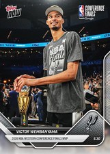 Victor Wembanyama Western Conference Mvp 2025-26 Nba Topps Now Card 324