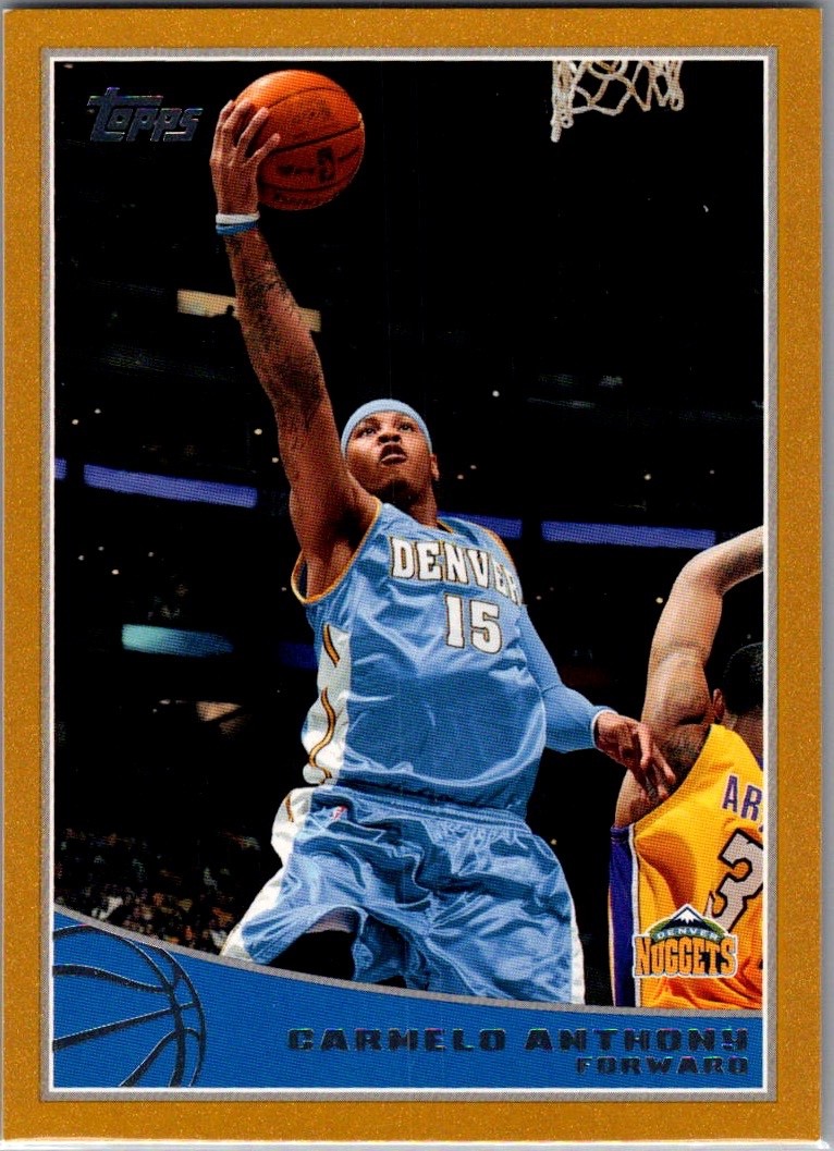 2009-10 Topps - Carmelo Anthony #62 Gold /2009 Denver Nuggets Knicks